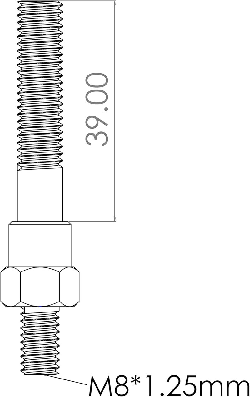 CORWIN Store M8 Extended Rivet Nut Gun Mandrels and Nosepiece Set, Specifically Designed for Installing Pre-bulbed Rivet Nuts and Similar Threaded Inserts. - Image 4